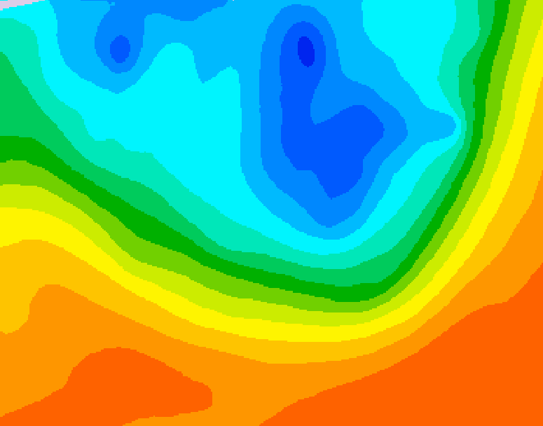 GDPS 500 millibar geopotential height 084 hour forecast chart for Canada based on 2026/09/29 1200Z data