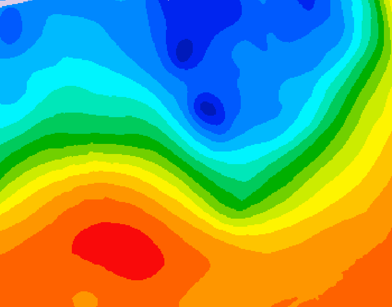 GDPS 500 millibar geopotential height 222 hour forecast chart for Canada based on 2026/09/29 1200Z data