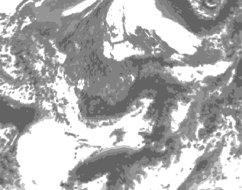 GDPS total cloud 048 hour forecast chart for Canada based on 2026/09/29 0000Z data