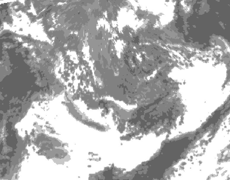 GDPS total cloud 132 hour forecast chart for Canada based on 2026/09/29 0000Z data