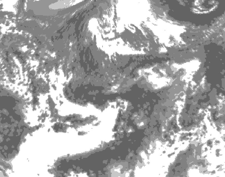 GDPS total cloud 024 hour forecast chart for Canada based on 2026/09/29 1200Z data
