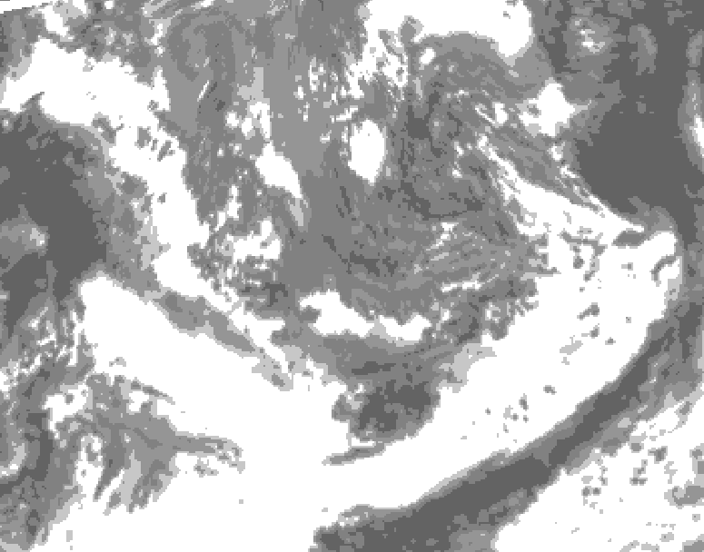 GDPS total cloud 108 hour forecast chart for Canada based on 2026/09/29 1200Z data