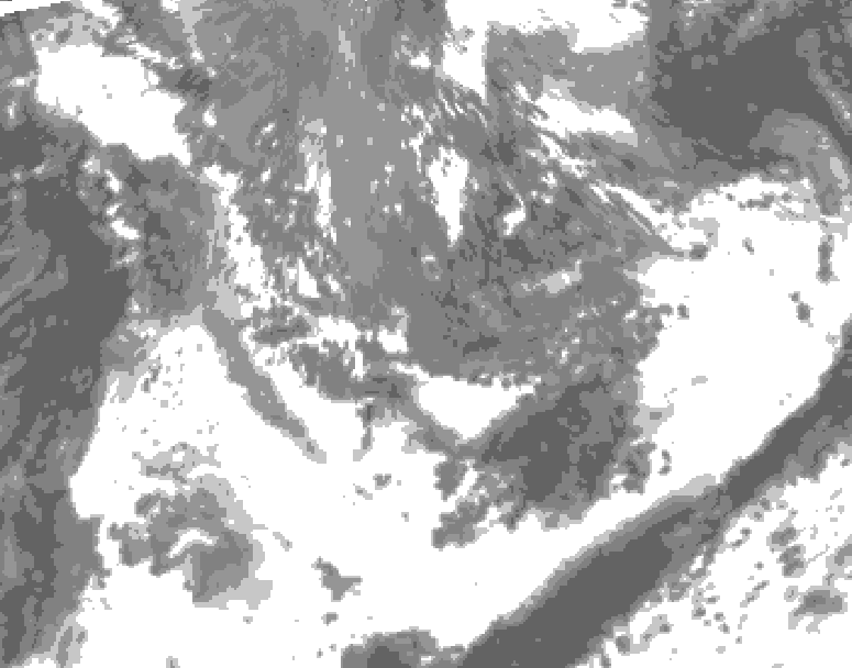 GDPS total cloud 120 hour forecast chart for Canada based on 2026/09/29 1200Z data