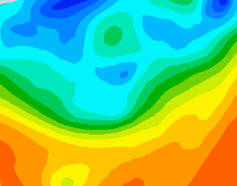 GDPS 500 millibar geopotential height 012 hour forecast chart for Canada based on 2026/09/30 0000Z data