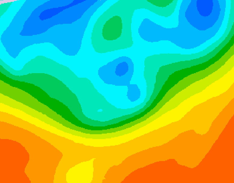 GDPS 500 millibar geopotential height 024 hour forecast chart for Canada based on 2026/09/30 0000Z data