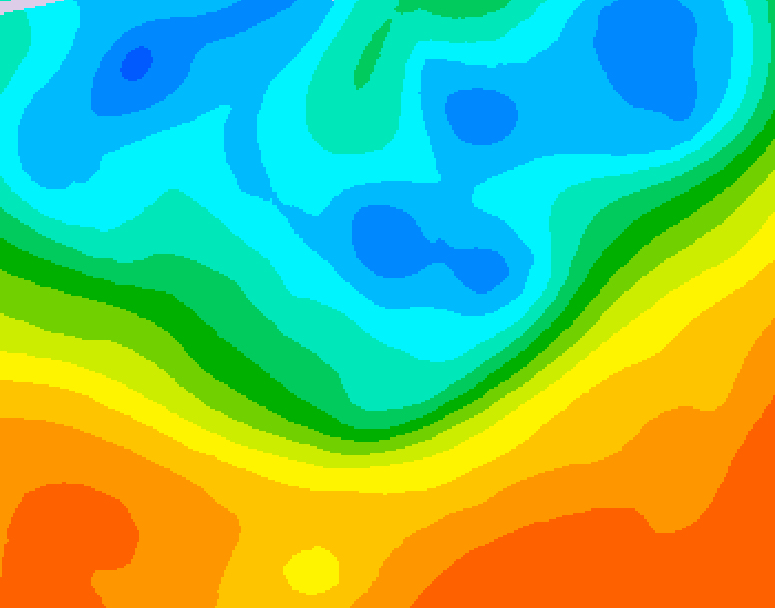 GDPS 500 millibar geopotential height 036 hour forecast chart for Canada based on 2026/09/30 0000Z data