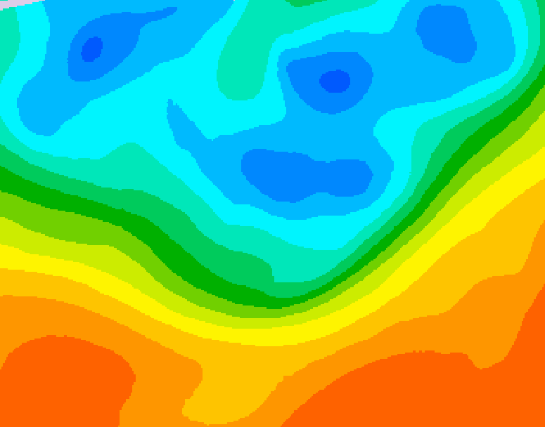 GDPS 500 millibar geopotential height 042 hour forecast chart for Canada based on 2026/09/30 0000Z data