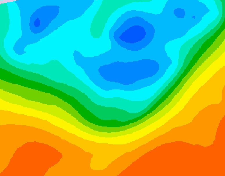 GDPS 500 millibar geopotential height 048 hour forecast chart for Canada based on 2026/09/30 0000Z data