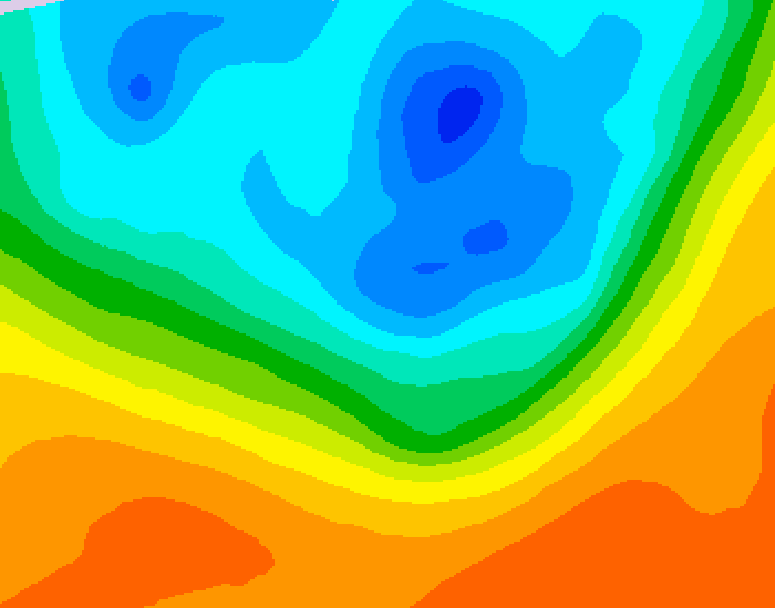 GDPS 500 millibar geopotential height 060 hour forecast chart for Canada based on 2026/09/30 0000Z data