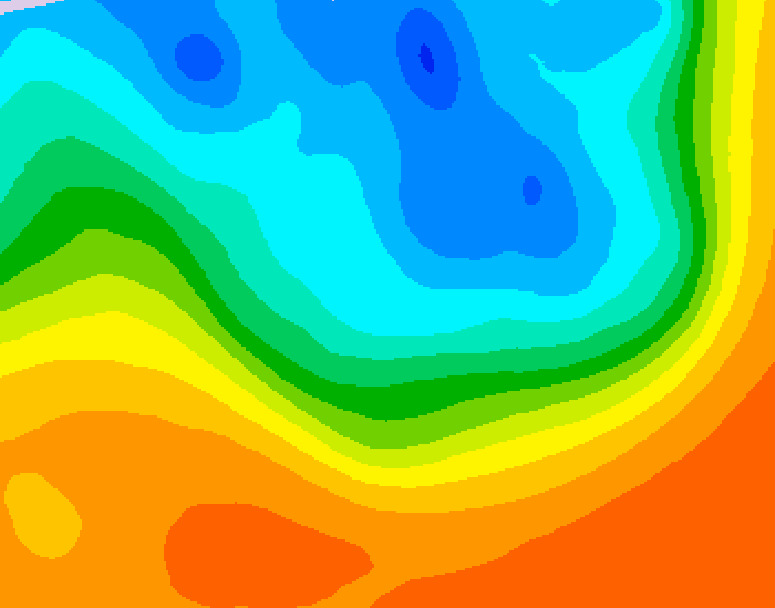 GDPS 500 millibar geopotential height 096 hour forecast chart for Canada based on 2026/09/30 0000Z data