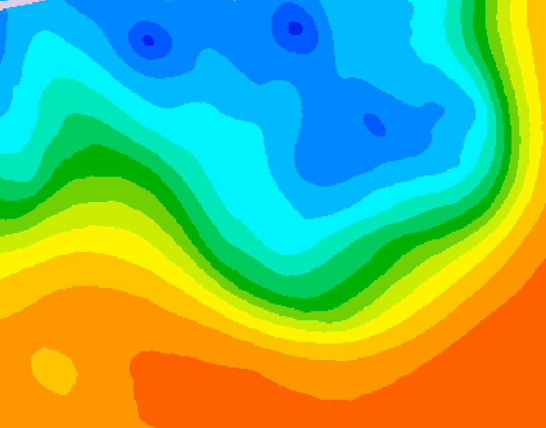 GDPS 500 millibar geopotential height 108 hour forecast chart for Canada based on 2026/09/30 0000Z data