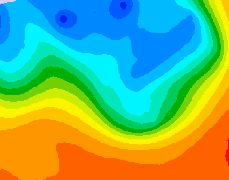 GDPS 500 millibar geopotential height 120 hour forecast chart for Canada based on 2026/09/30 0000Z data