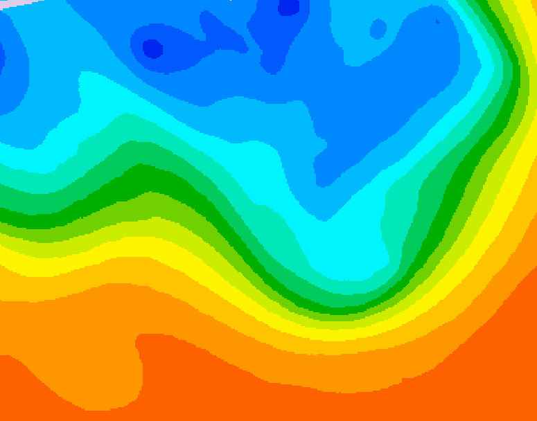 GDPS 500 millibar geopotential height 126 hour forecast chart for Canada based on 2026/09/30 0000Z data
