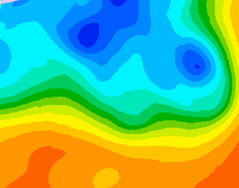 GDPS 500 millibar geopotential height 180 hour forecast chart for Canada based on 2026/09/30 0000Z data