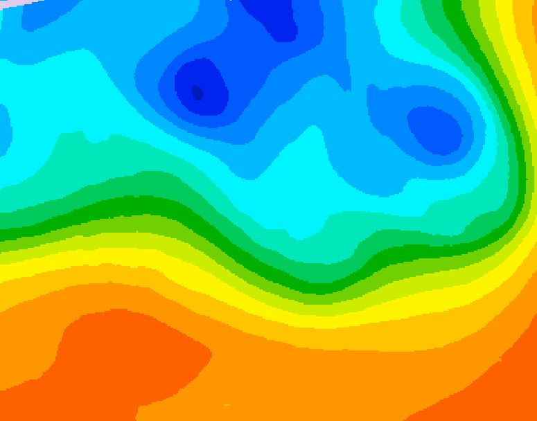 GDPS 500 millibar geopotential height 186 hour forecast chart for Canada based on 2026/09/30 0000Z data