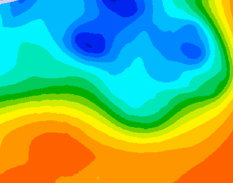 GDPS 500 millibar geopotential height 192 hour forecast chart for Canada based on 2026/09/30 0000Z data