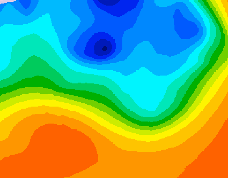 GDPS 500 millibar geopotential height 204 hour forecast chart for Canada based on 2026/09/30 0000Z data