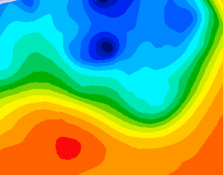 GDPS 500 millibar geopotential height 210 hour forecast chart for Canada based on 2026/09/30 0000Z data