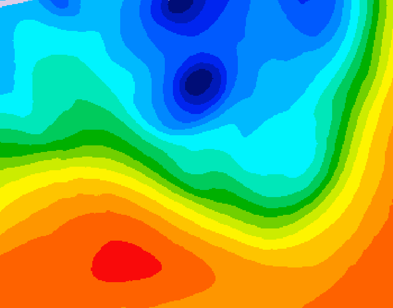 GDPS 500 millibar geopotential height 222 hour forecast chart for Canada based on 2026/09/30 0000Z data
