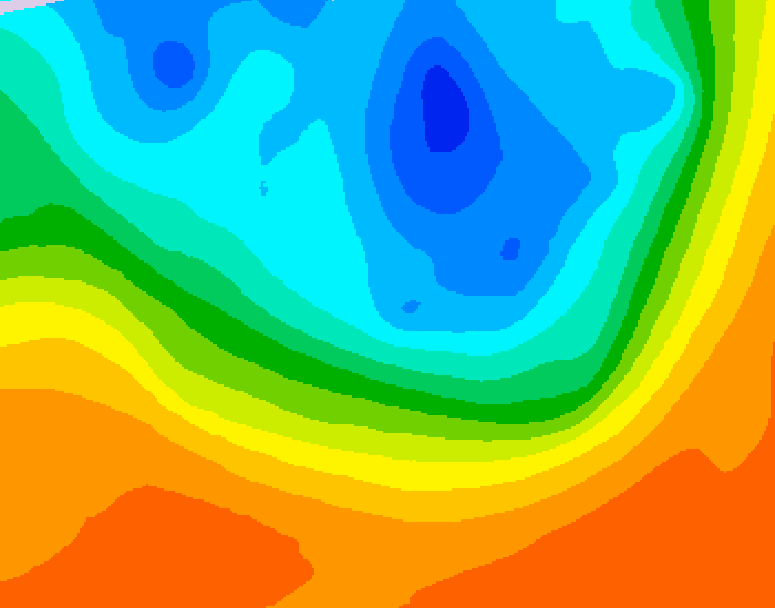 GDPS 500 millibar geopotential height 066 hour forecast chart for Canada based on 2026/09/30 1200Z data