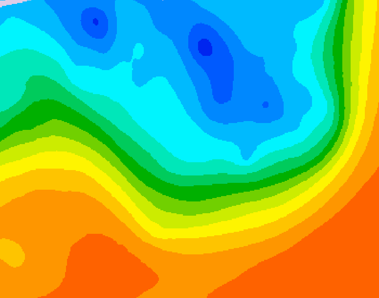 GDPS 500 millibar geopotential height 084 hour forecast chart for Canada based on 2026/09/30 1200Z data