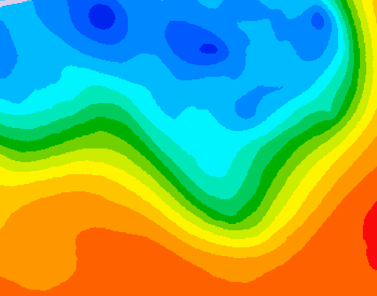 GDPS 500 millibar geopotential height 108 hour forecast chart for Canada based on 2026/09/30 1200Z data