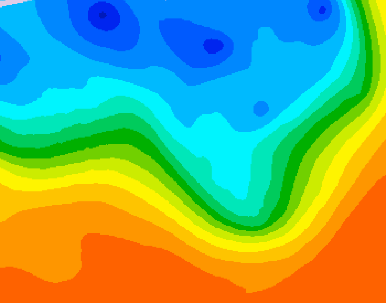 GDPS 500 millibar geopotential height 114 hour forecast chart for Canada based on 2026/09/30 1200Z data