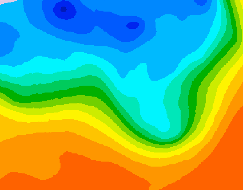 GDPS 500 millibar geopotential height 120 hour forecast chart for Canada based on 2026/09/30 1200Z data