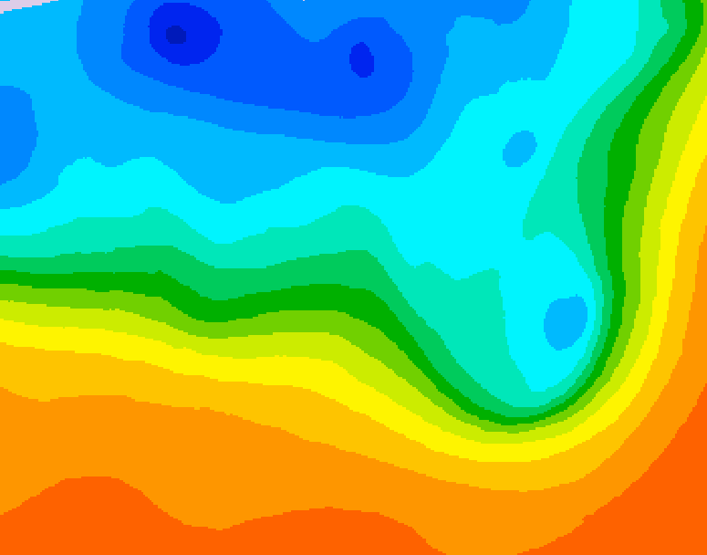 GDPS 500 millibar geopotential height 138 hour forecast chart for Canada based on 2026/09/30 1200Z data