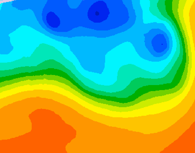 GDPS 500 millibar geopotential height 174 hour forecast chart for Canada based on 2026/09/30 1200Z data