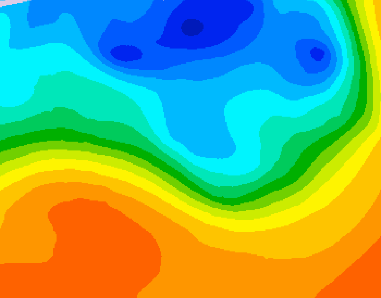 GDPS 500 millibar geopotential height 186 hour forecast chart for Canada based on 2026/09/30 1200Z data