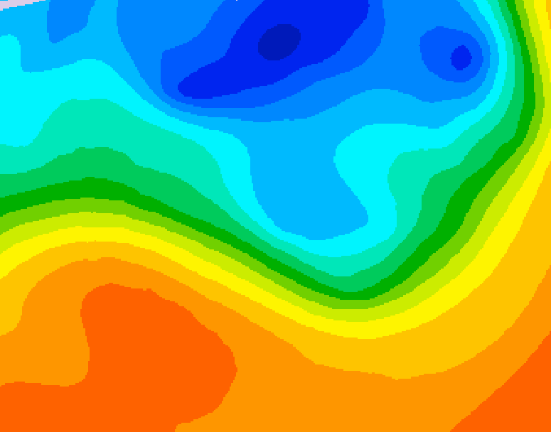 GDPS 500 millibar geopotential height 192 hour forecast chart for Canada based on 2026/09/30 1200Z data
