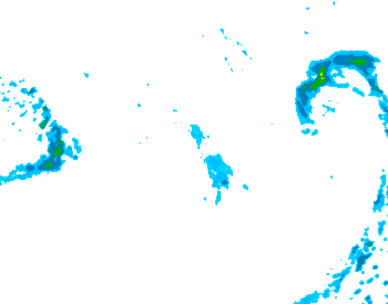 GDPS precipitation 162 hour forecast chart for Canada based on 2026/09/30 1200Z data