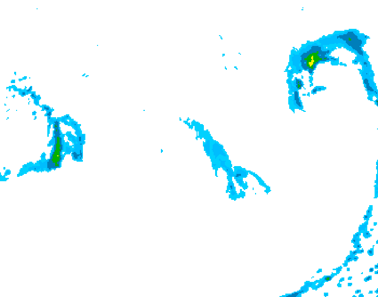 GDPS precipitation 168 hour forecast chart for Canada based on 2026/09/30 1200Z data