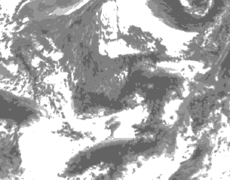 GDPS total cloud 024 hour forecast chart for Canada based on 2026/09/30 0000Z data