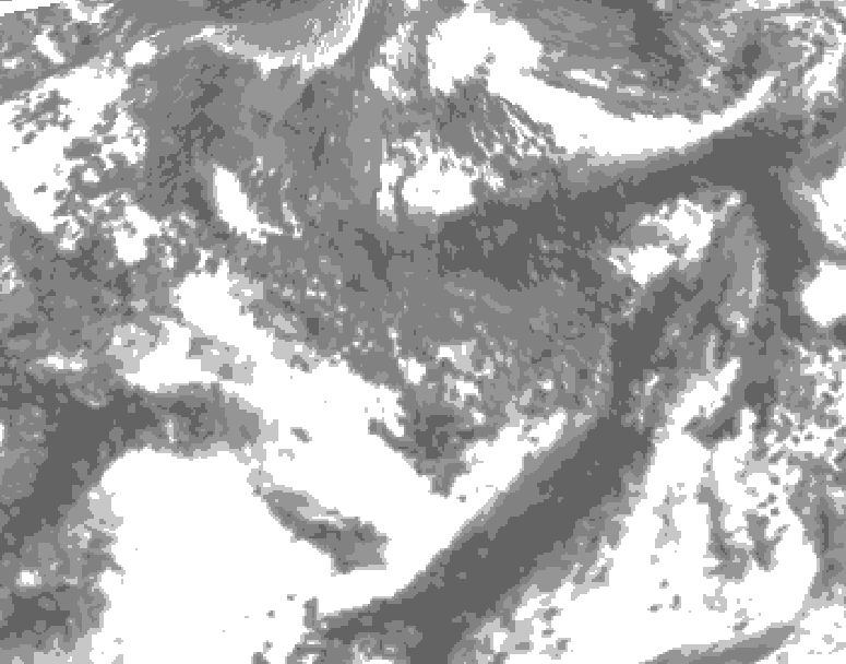 GDPS total cloud 054 hour forecast chart for Canada based on 2026/09/30 0000Z data