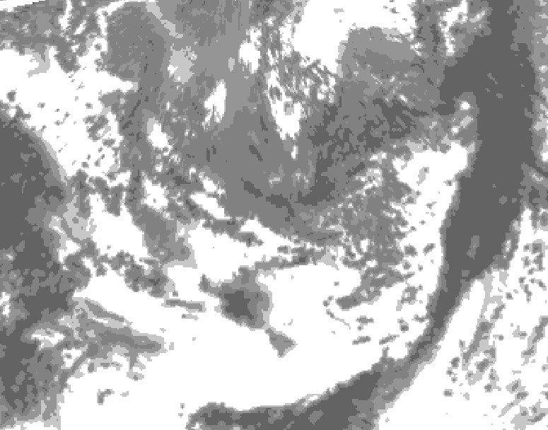 GDPS total cloud 078 hour forecast chart for Canada based on 2026/09/30 0000Z data