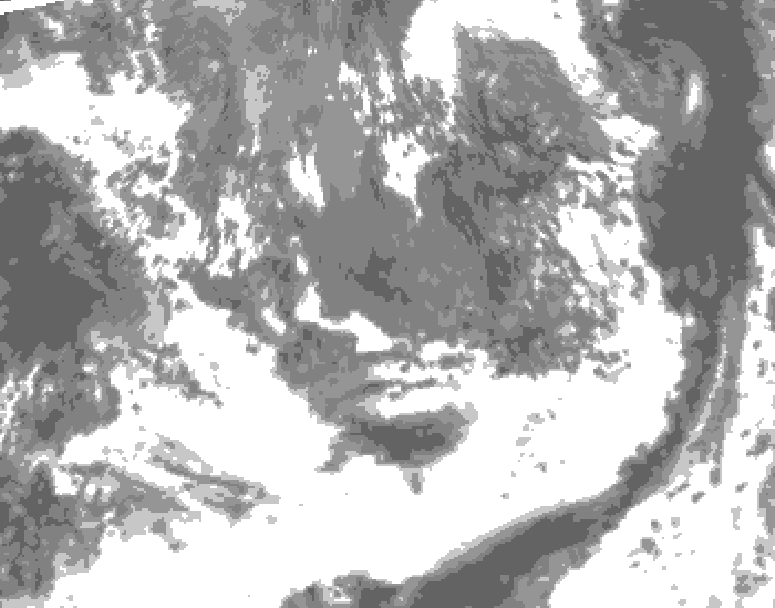 GDPS total cloud 090 hour forecast chart for Canada based on 2026/09/30 0000Z data