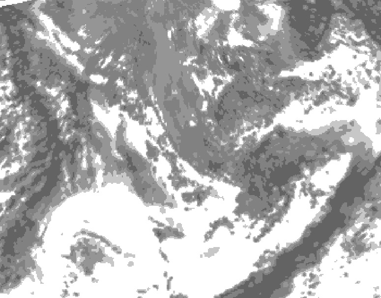GDPS total cloud 126 hour forecast chart for Canada based on 2026/09/30 0000Z data