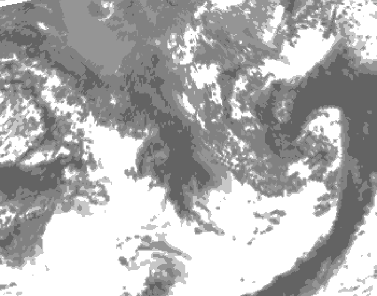 GDPS total cloud 162 hour forecast chart for Canada based on 2026/09/30 0000Z data