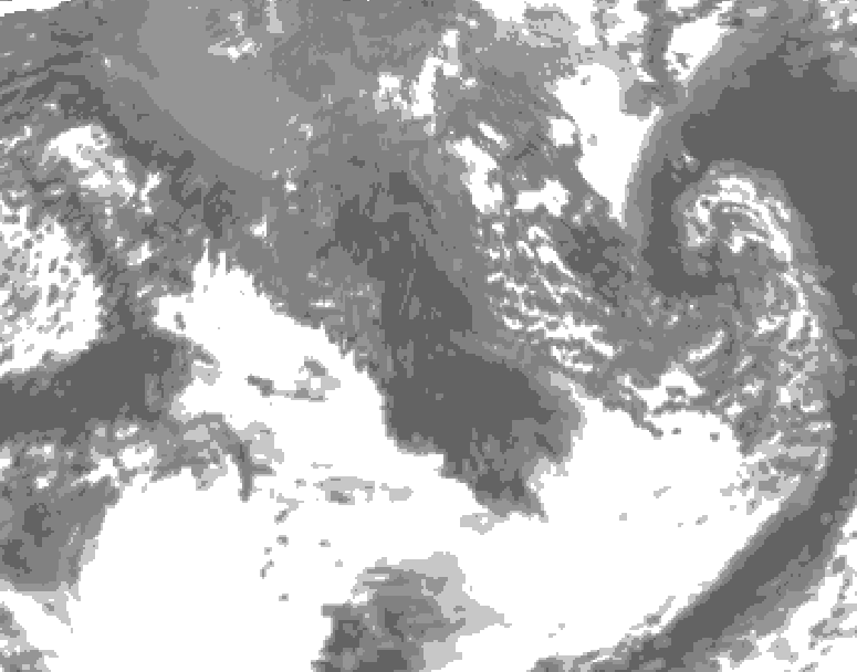 GDPS total cloud 174 hour forecast chart for Canada based on 2026/09/30 0000Z data