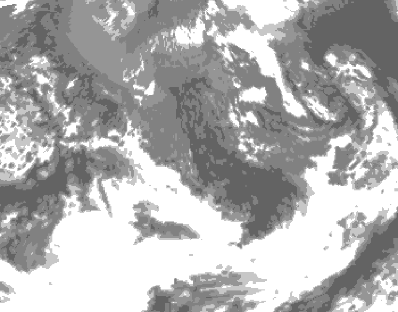 GDPS total cloud 186 hour forecast chart for Canada based on 2026/09/30 0000Z data