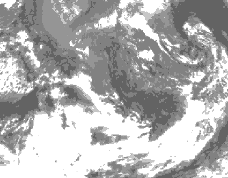 GDPS total cloud 192 hour forecast chart for Canada based on 2026/09/30 0000Z data