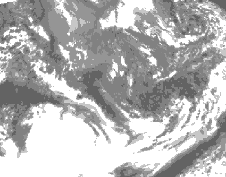 GDPS total cloud 210 hour forecast chart for Canada based on 2026/09/30 0000Z data