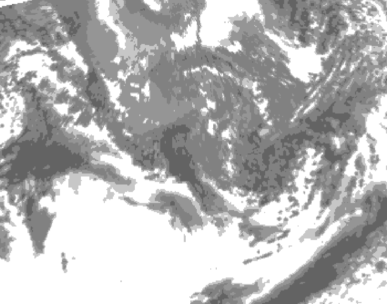 GDPS total cloud 216 hour forecast chart for Canada based on 2026/09/30 0000Z data