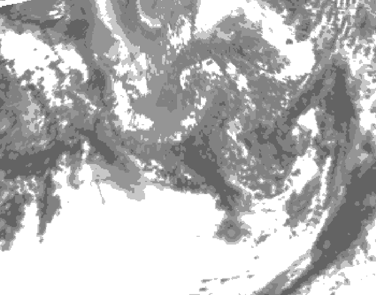GDPS total cloud 228 hour forecast chart for Canada based on 2026/09/30 0000Z data