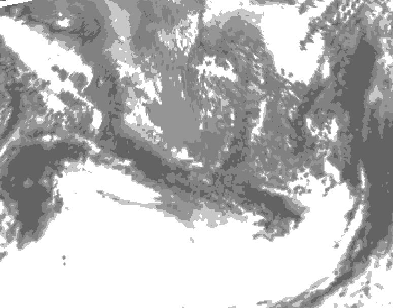 GDPS total cloud 240 hour forecast chart for Canada based on 2026/09/30 0000Z data