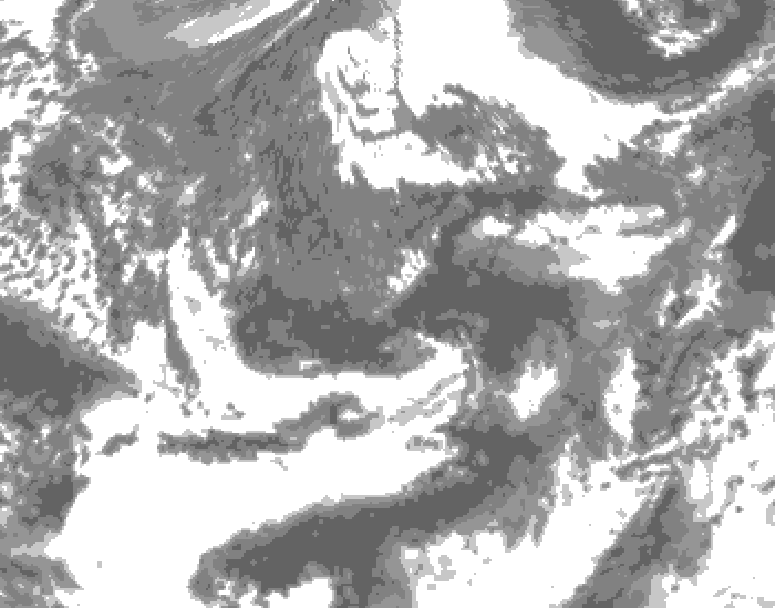 GDPS total cloud 006 hour forecast chart for Canada based on 2026/09/30 1200Z data