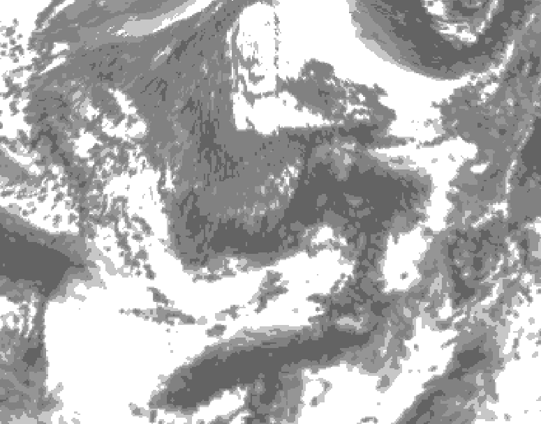 GDPS total cloud 012 hour forecast chart for Canada based on 2026/09/30 1200Z data