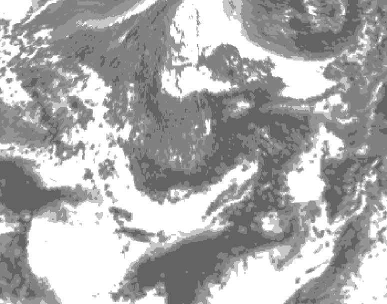 GDPS total cloud 018 hour forecast chart for Canada based on 2026/09/30 1200Z data